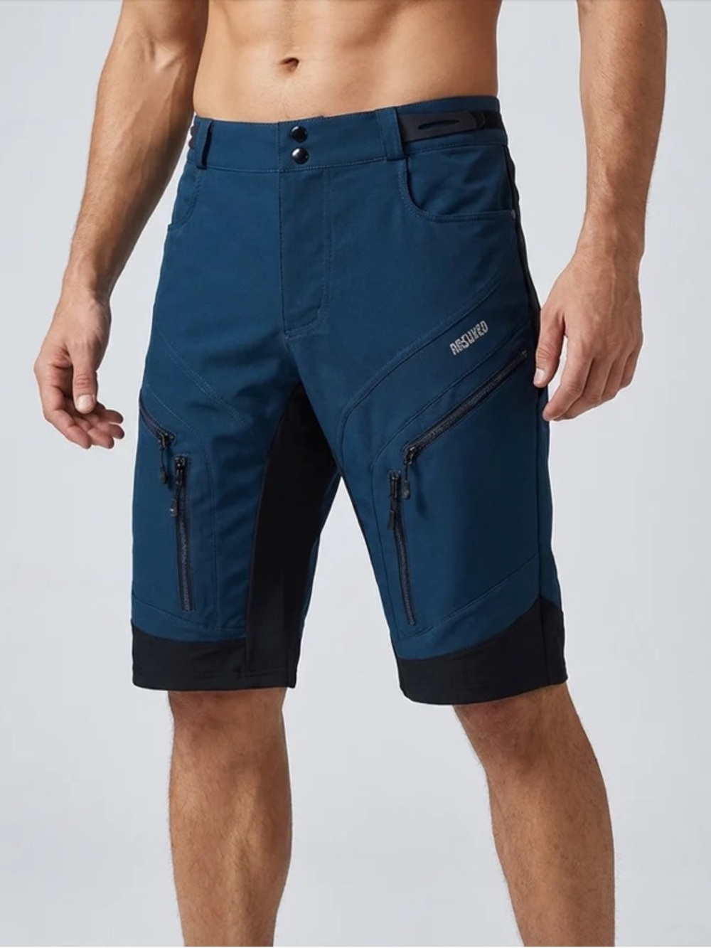 Nwt Arsuxeo light sports  Men's  Cycle shorts  - Navy Blue size medium